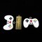 White Plastic Old School Video Game Controller (K373) (4x)